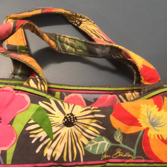 Vera Bradley Jazzy Blooms Convertible Crossbody Bag - Picture 9 of 12